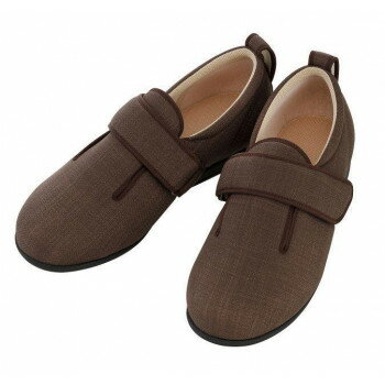 【暮らしラクラク応援セール】あゆみ コンフォートシューズ（1097） ダブルマジック3 茶 LL【取り寄せ・返品不可商品】