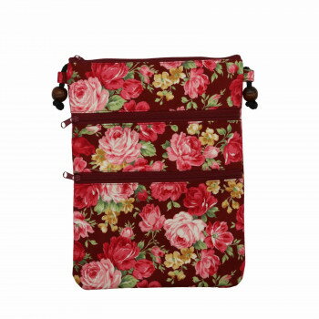 【暮らしラクラク応援セール】大西賢製販 AbeiLLe 3ファスナーサコッシュ ローズ レッド AGA-1401【取り寄せ・返品不可商品】