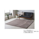 【暮らしラクラク応援セール】カーペット ジャガードラグ フランネル アルテラ 180×180cm ブラウン 1280900061203【取り寄せ・返品不可商品】