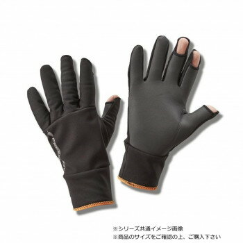 【暮らしラクラク応援セール】ハヤブサ ウィンドシェルグローブ　3本カット ブラック LL YK4100-LL-90【取り寄せ・返品不可商品】のサムネイル