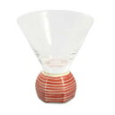 【暮らしラクラク応援セール】有田焼 有田浪漫グラス SAKE GLASS 六角 レッドライン【取り寄せ・返品不可商品】