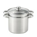 【暮らしラクラク応援セール】Toscana(トスカーナ) パスタポット22cm (ガラス蓋付) SJ3120【取り寄せ・返品不可商品】