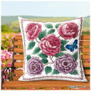 【暮らしラクラク応援セール】オリムパス オノエ・メグミ 刺しゅうキットシリーズ 花咲く庭の小さな物語 オールドローズと蝶 6060【取り寄せ・返品不可商品】