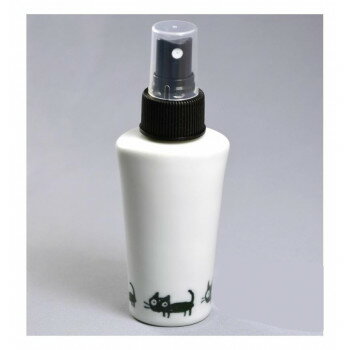 【暮らしラクラク応援セール】有田焼 Pretty 醤油スプレーボトル 90ml 小ネコ黒【取り寄せ・返品不可商..