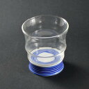 【暮らしラクラク応援セール】有田浪漫ロックグラス ライン ブルー・INT-103-3-1【取り寄せ・返品不可商品】