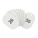 【暮らしラクラク応援セール】オープン工業 スチロール番号札 大 26〜50 白 BF-51-WH【取り寄せ・返品不可商品】