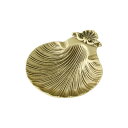 【暮らしラクラク応援セール】イタリアブラス シェル灰皿 ゴールド 17117802016【取り寄せ・返品不可商品】
