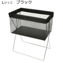 【暮らしラクラク応援セール】日本製 SAKI(サキ) サイドワゴン 浅型 メッシュ Lサイズ R-336 ブラック【取り寄せ・返品不可商品】(3)