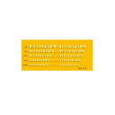 【暮らしラクラク応援セール】テンプレート No.9-S 数字定規 1-843-1019【取り寄せ・返品不可商品】