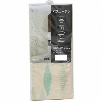 【暮らしラクラク応援セール】デザインバスカーテン グリーン 130cm×178cm DBC-132 GR【取り寄せ・返品不可商品】