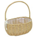【暮らしラクラク応援セール】村田屋産業 PPラタンバスケット 横長 Natural L 3179【取り寄せ・返品不可商品】