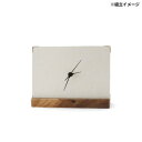 【暮らしラクラク応援セール】志成販売 越前和紙 壁にも掛けられる置き時計 アイボリー F161366IV【取り寄せ・返品不可商品】