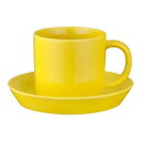 【暮らしラクラク応援セール】西海陶器 波佐見焼 コモン コーヒーカップ&ソーサー 黄 18283【取り寄せ・返品不可商品】