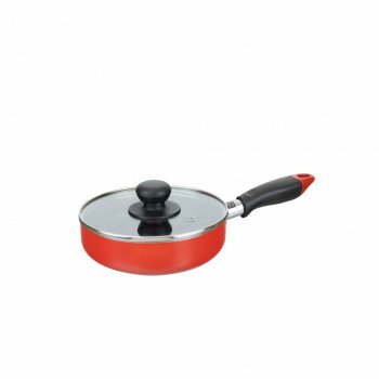 【暮らしラクラク応援セール】かちこれ ガラス蓋付ミニフライパン16cm(レッド) RB-2909 1026575【取り寄せ・返品不可商品】