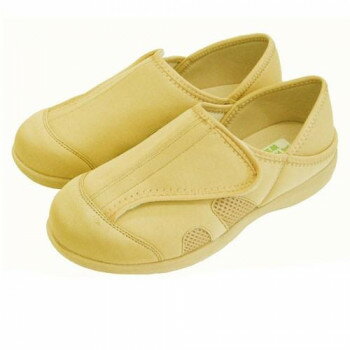 【暮らしラクラク応援セール】神戸生絲　コベス　あし笑顔/かかとが踏めるルームシューズL KT-1 ベージュ【取り寄せ・返品不可商品】