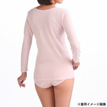 【暮らしラクラク応援セール】神戸生絲　シルクノイル婦人7分袖スリーマーL ST741 ピンク【取り寄せ・返品不可商品】