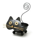 【暮らしラクラク応援セール】ブリキ 小物入れ クロネコ 23024373【取り寄せ・返品不可商品】
