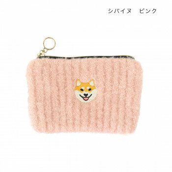 【暮らしラクラク応援セール】ポーチ カイロケース シバイヌ ピンク 17323000393【取り寄せ・返品不可商品】