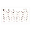 【暮らしラクラク応援セール】Sha-Nail Pro PLUS 写ネイル ネイルシール Circle&Square Pink Gold/サークルアンドスクエア ...