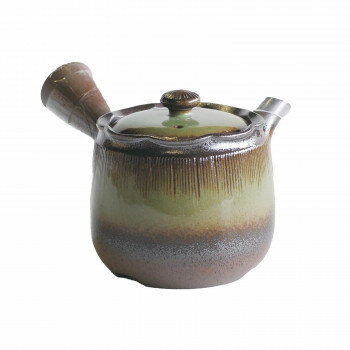 【暮らしラクラク応援セール】G-7217 急須 2号はなはな森林 丸網 萬古焼【取り寄せ・返品不可商品】