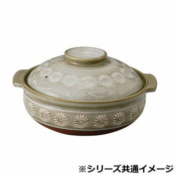 【暮らしラクラク応援セール】M3932 三島IH9号鍋(ステンレス鋼発熱体付属) 萬古焼【取り寄せ・返品不可商品】