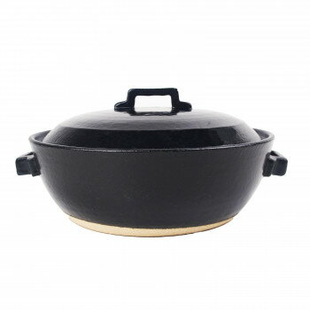 【暮らしラクラク応援セール】M0227 STYLE土鍋 BLACK IH8号 萬古焼【取り寄せ・返品不可商品】