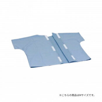 【暮らしラクラク応援セール】高田ベッド製作所 患者着2PSD用上着 綿100％ Mサイズ ブルー TB-524-07【取り寄せ・返品不可商品】