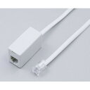 【暮らしラクラク応援セール】ELPA TEL用延長コード6極2/4芯 5m TEW-E050【取り寄せ・返品不可商品】