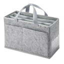 【暮らしラクラク応援セール】サンワサプライ フェルトBOXバッグ グレー BAG-TW9GY【取り寄せ・返品不可商品】