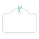 【暮らしラクラク応援セール】タカ印 提札 カバン型 小物用 白無地 18-500 1000枚【取り寄せ・返品不可商品】