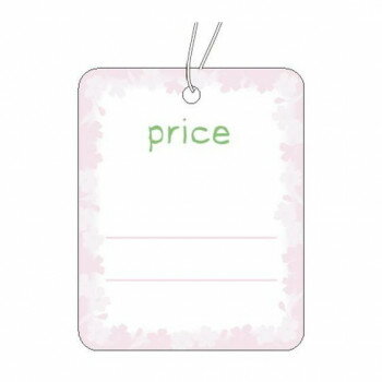 【暮らしラクラク応援セール】タカ印 提札 角丸四角型 花枠 18-3711 500枚【取り寄せ・返品不可商品】