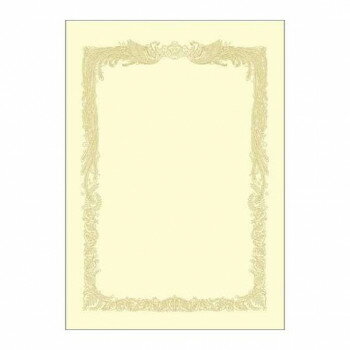 【暮らしラクラク応援セール】タカ印 OA賞状用紙 クリーム A3判 横書用 100P 10-1188 100枚【取り寄せ・返品不可商品】
