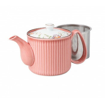 【暮らしラクラク応援セール】12738 波佐見焼 花連 SS軽量ポット (大・赤) 470ml【取り寄せ・返品不可商品】