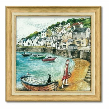 【暮らしラクラク応援セール】アートフレーム ジョー ラム「ハーバー ピクニック」 JR-09002【取り寄せ..