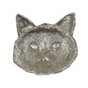 【暮らしラクラク応援セール】シャビーシック キャットフェイストレイD シルバー KI010511【取り寄せ・返品不可商品】