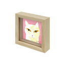 【暮らしラクラク応援セール】糸井忠晴 ミニミニボックスフレーム「白ねこ」 IT-01258【取り寄せ・返品不可商品】