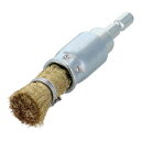 【暮らしラクラク応援セール】H&H 六角軸真鍮筒型ブラシ BEB-20 337080【取り寄せ・返品不可商品】