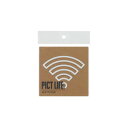 【暮らしラクラク応援セール】ハイロジック PICT LIFE. Wi-FiマークA 白 1枚入 24761【取り寄せ・返品不可商品】