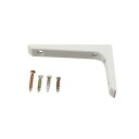 【暮らしラクラク応援セール】ハイロジック アルミ棚受 65×100mm ホワイト 1本入 98171【取り寄せ・返品不可商品】