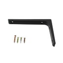 【暮らしラクラク応援セール】ハイロジック アルミ棚受 100×150mm ブラック 1本入 98177【取り寄せ・返品不可商品】