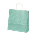 【暮らしラクラク応援セール】自動手提袋 HX 水玉 ブルー 50枚 XZK00733【取り寄せ・返品不可商品】