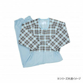 【暮らしラクラク応援セール】大阪エンゼル コンビネーション(フルオープン)プッシュホック(オールS) タータンブルー LL 5738-TA 886203【取り寄せ・返品不可商品】