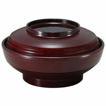 【暮らしラクラク応援セール】福井クラフト　6寸平蓋物椀 溜内黒 12025465【取り寄せ・返品不可商品】