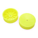 【暮らしラクラク応援セール】G-FORCE Front dish Wheel 2.2 for carpet tire(Yellow) GOP125【取り寄せ・返...