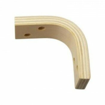 【暮らしラクラク応援セール】ハイロジック　98090　木の棚受　無塗装　80×80mm　1本入【取り寄せ・返品不可商品】