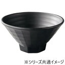 【暮らしラクラク応援セール】福井クラフト メラミンφ20.2八角高台格子麺鉢黒マット 51025350【取り寄せ・返品不可商品】