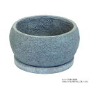 【暮らしラクラク応援セール】村田屋産業 セメントストーンポット フラットL 1694【取り寄せ・返品不可商品】