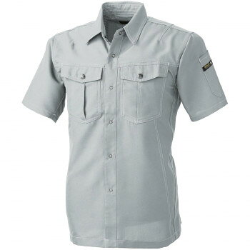 【暮らしラクラク応援セール】桑和 977 半袖シャツ Mサイズ グレー(7) Absolute GEAR【取り寄せ・返品不可商品】