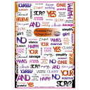 【暮らしラクラク応援セール】Sha-Nail Pro 写ネイル ネイルシール Gradation Font -Orange Miracle- GFS-001【取...