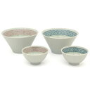 【暮らしラクラク応援セール】三郷陶器 とくさ七宝文 ペアサラダセット 6829-03【取り寄せ・返品不可商品】